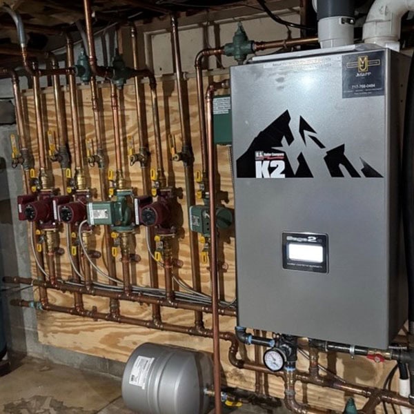 An installed commercial boiler system by JM Lapp in New Holland, PA.