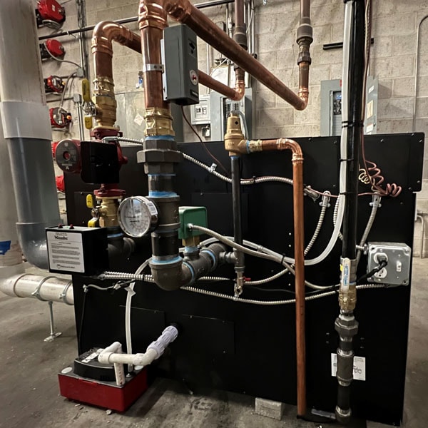 A commercial boiler system by JM Lapp in New Holland, PA.